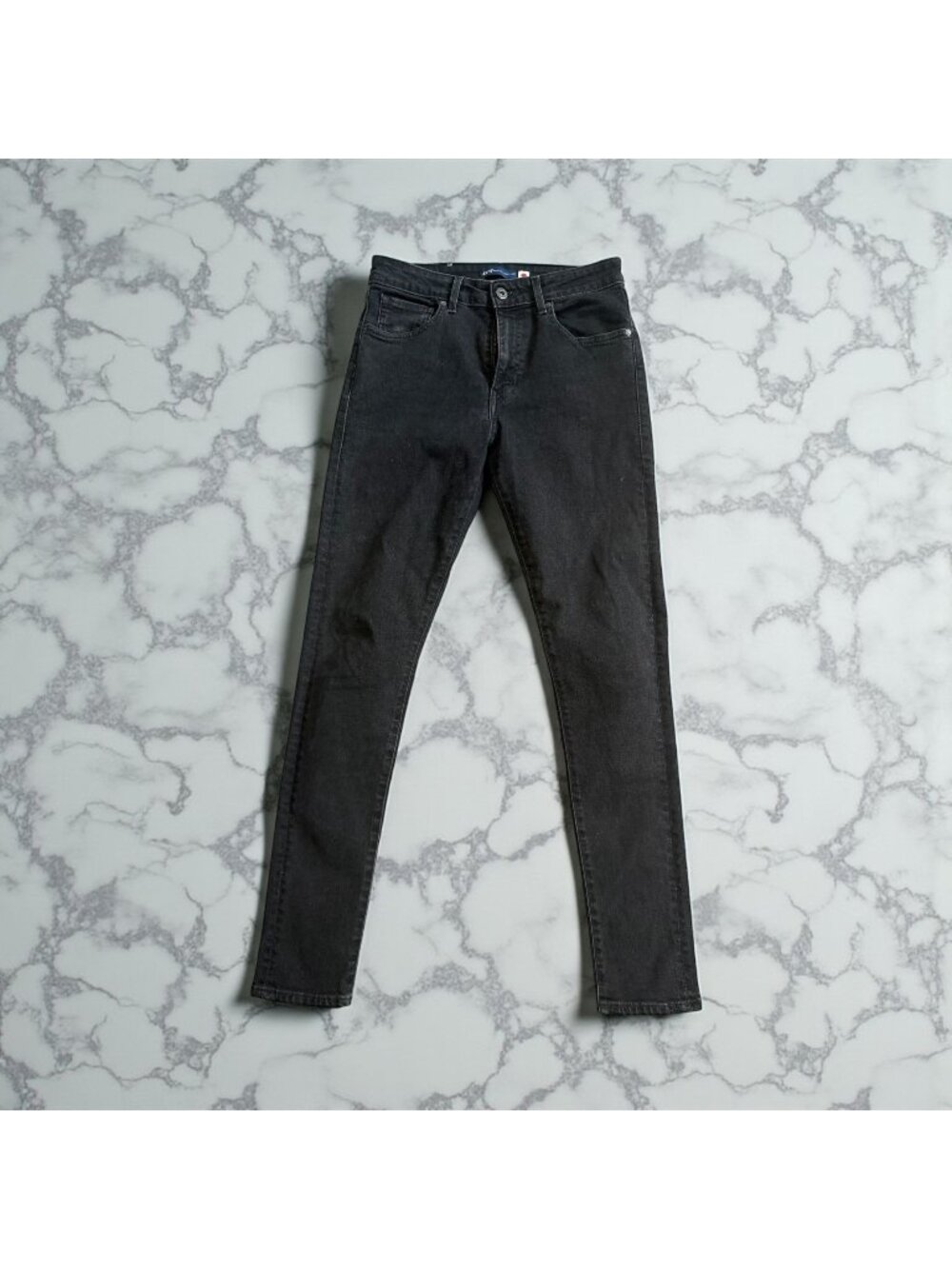 HUDSON Women's Natalie Black Midrise Super Skinny Ankle Jeans Size 33